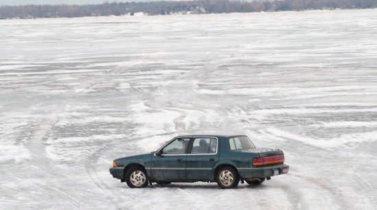 Frozen river