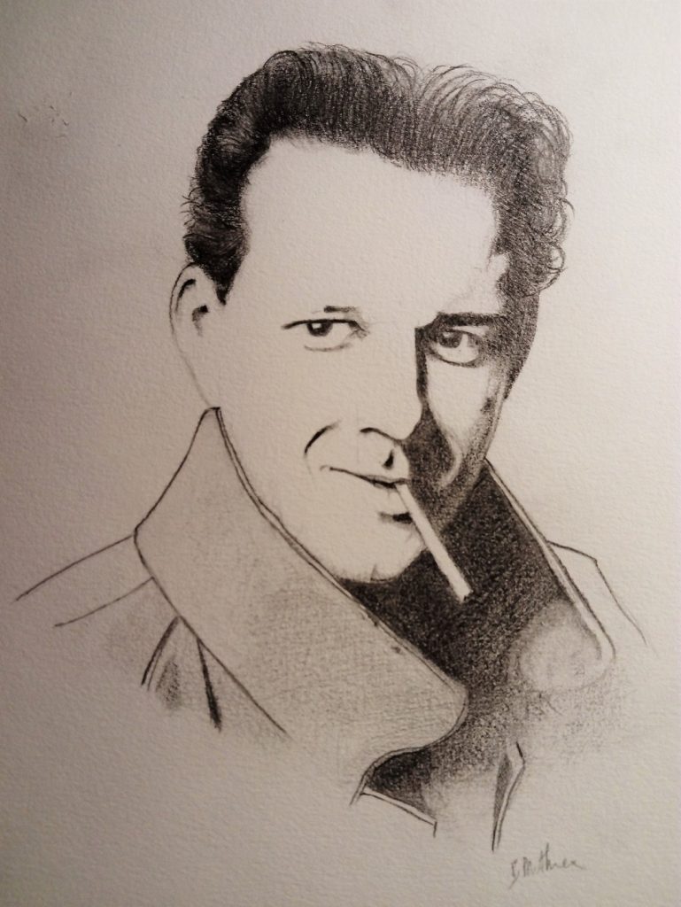 Mickey Rourke Sketch Portrait de Mickey Rourke